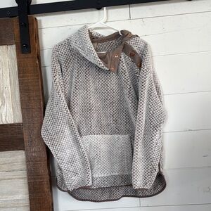 St. John's Bay Gray and Brown Women's Sweater